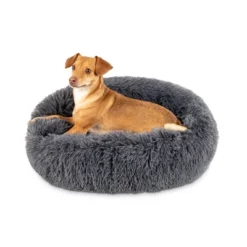 Best Choice Products 36in Dog Bed Self-Warming Plush Shag Fur Donut Calming Pet Bed Cuddler -Best Choice Products GUEST 6ec20143 b23a 482a 822f b37724a9b8f5
