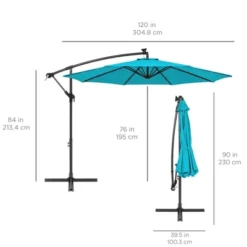 Best Choice Products 10ft Solar LED Offset Hanging Outdoor Market Patio Umbrella W/ Easy Tilt Adjustment 23 Best Choice Products 10ft Solar LED Offset Hanging Outdoor Market Patio Umbrella W/ Easy Tilt Adjustment -Best Choice Products GUEST 6ec2d852 2093 4f5a 9f43 df940c27af79