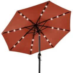 Best Choice Products 10ft Solar LED Lighted Patio Umbrella W/ Tilt Adjustment, UV-Resistant Fabric -Best Choice Products GUEST 6f04af42 ce59 41c0 9cbe 6c31f96658a1