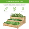 Best Choice Products 3-Tier Fir Wood Raised Garden Bed Planter For Plants, Vegetables, Outdoor Gardening -Best Choice Products GUEST 6fd91b47 92e5 4a87 8b3c c02c7481bd10