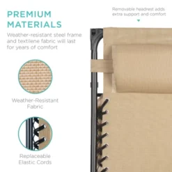 Best Choice Products Folding Zero Gravity Recliner Patio Lounge Chair W/ Canopy Shade, Headrest, Tray -Best Choice Products GUEST 709ff4d3 ac30 4f4e b258 1f342c21b19c