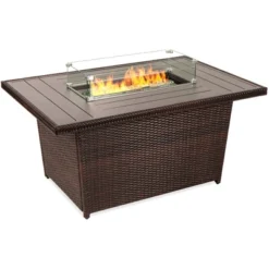 Best Choice Products 52in Wicker Propane Gas Fire Pit Table 50,000 BTU W/ Glass Wind Guard, Tank Holder, Cover 15 Best Choice Products 52in Wicker Propane Gas Fire Pit Table 50,000 BTU W/ Glass Wind Guard, Tank Holder, Cover -Best Choice Products GUEST 7107ca1b 57e7 461f ad8e 5c2416a5d8ec