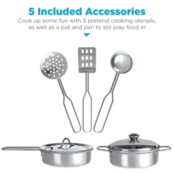 Best Choice Products Farmhouse Play Kitchen Toy For Kids W/ Chalkboard, Storage Shelves, 5 Accessories -Best Choice Products GUEST 7423d0d1 6d94 4104 a807 8a2e9444be86