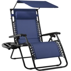 Best Choice Products Folding Zero Gravity Recliner Patio Lounge Chair W/ Canopy Shade, Headrest, Tray -Best Choice Products GUEST 798b7fd2 967f 4d7e 848e d9bf3f038b5c
