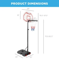 Best Choice Products Kids Height-Adjustable Basketball Hoop, Portable Backboard System W/ 2 Wheels -Best Choice Products GUEST 7d5f1958 b0f1 4ffa aa83 c72e80f83ebd