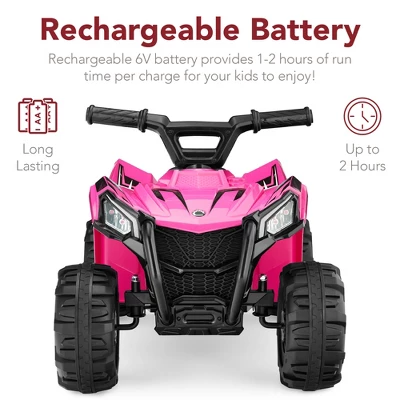 Best Choice Products 6V Kids Ride-On 4-Wheeler Quad ATV Car W/ 1.8mph Max Speed, Treaded Tires 5 Best Choice Products 6V Kids Ride-On 4-Wheeler Quad ATV Car W/ 1.8mph Max Speed, Treaded Tires - Image 3