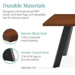 Best Choice Products 47 To 63in Modern Extendable Dining Table For 2-6 People W/ Leaf Extension, 2 Locks -Best Choice Products GUEST 7e5ccae7 b8e8 4661 9b35 daec86cc1479