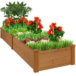 Best Choice Products 8x2ft Outdoor Wooden Raised Garden Bed Planter For Grass, Lawn, Yard -Best Choice Products GUEST 7ee0db6b 2c93 413c 9f1f 82757709e840