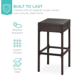 Best Choice Products 5-Piece Patio Wicker Bar Set W/ Built-In Bottle Opener, Hidden Storage Shelf, 4 Stools 11 Best Choice Products 5-Piece Patio Wicker Bar Set W/ Built-In Bottle Opener, Hidden Storage Shelf, 4 Stools -Best Choice Products GUEST 7f099641 4b3a 4b1c 828b 9e2560ef9265