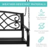 Best Choice Products 2-Person Metal Outdoor Porch Swing, Hanging Patio Bench W/ Weather-Resistant Steel 1 Best Choice Products 2-Person Metal Outdoor Porch Swing, Hanging Patio Bench W/ Weather-Resistant Steel -Best Choice Products GUEST 82deea18 0eac 4cf0 b00d 2c180800865e