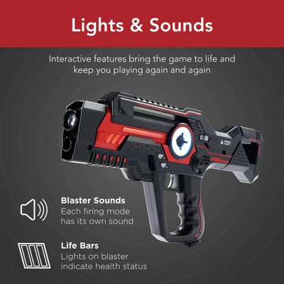 Best Choice Products Set Of 4 Laser Tag Blasters, Infrared Toy Set Multiplayer Game For All Ages W/ Lights & Sounds 5 Best Choice Products Set Of 4 Laser Tag Blasters, Infrared Toy Set Multiplayer Game For All Ages W/ Lights & Sounds - Image 3