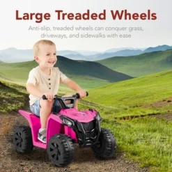Best Choice Products 6V Kids Ride-On 4-Wheeler Quad ATV Car W/ 1.8mph Max Speed, Treaded Tires 16 Best Choice Products 6V Kids Ride-On 4-Wheeler Quad ATV Car W/ 1.8mph Max Speed, Treaded Tires -Best Choice Products GUEST 852cdd98 73f6 4a1d 83c9 b57103e4e912