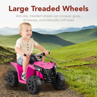 Best Choice Products 6V Kids Ride-On 4-Wheeler Quad ATV Car W/ 1.8mph Max Speed, Treaded Tires 6 Best Choice Products 6V Kids Ride-On 4-Wheeler Quad ATV Car W/ 1.8mph Max Speed, Treaded Tires - Image 4