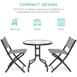 Best Choice Products 3-Piece Bistro Set
