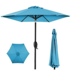 Best Choice Products 7.5ft Heavy-Duty Outdoor Market Patio Umbrella W/ Push Button Tilt, Easy Crank Lift -Best Choice Products GUEST 88ec419b 1834 4238 8461 252ffb2256cd