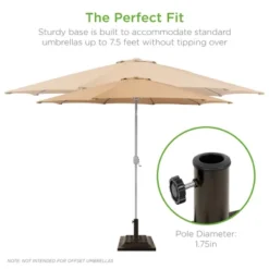 Best Choice Products 26lb Heavy-Duty Steel Square Patio Umbrella Base Stand W/ Decorative Basketweave Pattern - Bronze 9 Best Choice Products 26lb Heavy-Duty Steel Square Patio Umbrella Base Stand W/ Decorative Basketweave Pattern - Bronze -Best Choice Products GUEST 89c52d5a 0977 4a81 a48c c2dcc56b126b