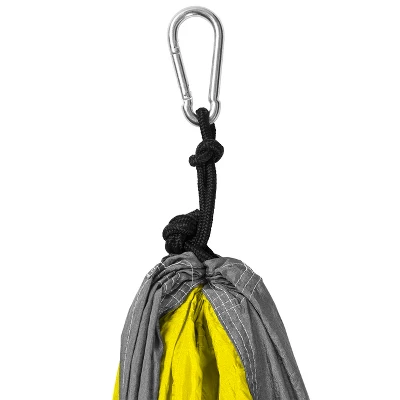 Best Choice Products Portable Nylon Parachute Hammock W/ Attached Stuff Sack- Yellow 4 Best Choice Products Portable Nylon Parachute Hammock W/ Attached Stuff Sack- Yellow - Image 2