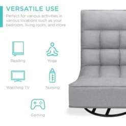 Best Choice Products Folding Floor Gaming Chair For Home, Office W/ 360-Degree Swivel, 4 Adjustable Positions 12 Best Choice Products Folding Floor Gaming Chair For Home, Office W/ 360-Degree Swivel, 4 Adjustable Positions -Best Choice Products GUEST 8b8aaac7 f61a 48e9 978b 327002829f71