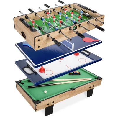 Best Choice Products 4-in-1 Multi Game Table, Childrens Arcade Set W/ Pool Billiards, Air Hockey, Foosball 9 Best Choice Products 4-in-1 Multi Game Table, Childrens Arcade Set W/ Pool Billiards, Air Hockey, Foosball - Image 7