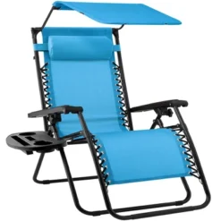 Best Choice Products Folding Zero Gravity Recliner Patio Lounge Chair W/ Canopy Shade, Headrest, Tray -Best Choice Products GUEST 968b7998 6cbc 4dcf 8b51 5b00746b1fb0