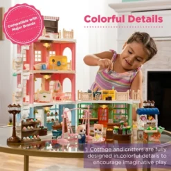 Best Choice Products Deluxe Cottage Dollhouse Mansion Pretend Toy Playset W/ 225 Accessories And Tiny Critters For Kids -Best Choice Products GUEST 997713e5 f79f 43bb be30 e3bee31b7ed8