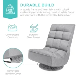 Best Choice Products Folding Floor Gaming Chair For Home, Office W/ 360-Degree Swivel, 4 Adjustable Positions 13 Best Choice Products Folding Floor Gaming Chair For Home, Office W/ 360-Degree Swivel, 4 Adjustable Positions -Best Choice Products GUEST 99a568d3 4859 415e 9448 8bed5a4f19d7