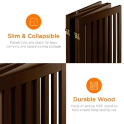 Best Choice Products 31.5in 4-Panel Freestanding Wooden Pet Gate W/ Walk Through Door, Adjustable Pen 12 Best Choice Products 31.5in 4-Panel Freestanding Wooden Pet Gate W/ Walk Through Door, Adjustable Pen -Best Choice Products GUEST 9ab034f1 d81a 4ead aabd d3614d39283b