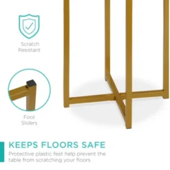 Best Choice Products 16in Faux Marble Modern Round Living Room Accent Side Table W/ Metal Frame -Best Choice Products GUEST 9e98218b dd44 4015 a39a b394c6cd62ca