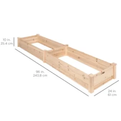 Best Choice Products 8x2ft Outdoor Wooden Raised Garden Bed Planter For Grass, Lawn, Yard -Best Choice Products GUEST 9f020475 413b 4b16 b77a 66f8f838a2c3