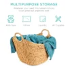 Best Choice Products Portable Large Hand Woven Wicker Braided Storage Laundry Basket Organizer W/ Handles -Best Choice Products GUEST 9f694b13 a736 4a8c 9613 2bfe831d48da