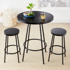 Best Choice Products 3-Piece Bistro Set, Modern Round Counter Height Dining Set W/ 2 Stools, Metal Frame -Best Choice Products GUEST a21c3824 5de4 4e44 8768 1f4a0cf37a27