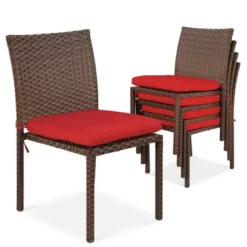 Best Choice Products Set Of 4 Stackable Outdoor Patio Wicker Chairs W/ Cushions, UV-Resistant Finish 15 Best Choice Products Set Of 4 Stackable Outdoor Patio Wicker Chairs W/ Cushions, UV-Resistant Finish -Best Choice Products GUEST a2e6e945 69b2 4b4d a6f4 c39f51ecc20d
