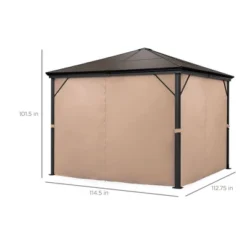Best Choice Products 10x10ft Hardtop Gazebo, Outdoor Aluminum Canopy For Backyard, Garden W/ Side Curtains, Netting -Best Choice Products GUEST a5ceecb1 eb44 4905 a039 ac8abb602998