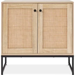 Best Choice Products 2-Door Rattan Storage Cabinet, Accent Furniture, Cupboard W/ Non-Scratch Foot Pads -Best Choice Products GUEST a91d7c0f f38e 48fe 82e1 55a44f3a0ea8