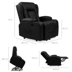 Best Choice Products Electric Power Lift Recliner Massage Chair Furniture W/ USB Port, Heat, Cupholders -Best Choice Products GUEST a9bd2b09 0142 406a b366 874a376de635