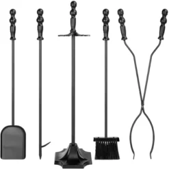 Best Choice Products 5-Piece Fireplace And Firepit Iron Tool Set W/ Tongs, Poker, Broom, Shovel, Stand 17 Best Choice Products 5-Piece Fireplace And Firepit Iron Tool Set W/ Tongs, Poker, Broom, Shovel, Stand -Best Choice Products GUEST aba78f22 5370 4ed3 84c7 14191a4c2316