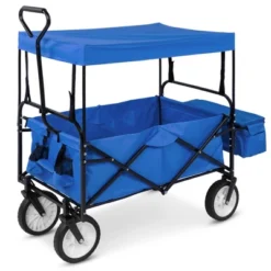 Best Choice Products Folding Utility Cargo Wagon Cart W/ Removable Canopy, Cup Holders -Best Choice Products GUEST ad1326a2 6087 4620 9f7b 0d0668f112eb