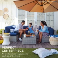 Best Choice Products 7-Piece Modular Outdoor Conversational Furniture Set, Wicker Sectional Sofas W/ Cover -Best Choice Products GUEST ad4d8eb8 f8f5 4509 806e 8a923d44a545