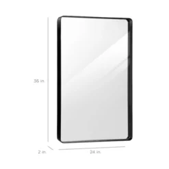 Best Choice Products 24x36in Recessed Bathroom Vanity 2-Way Wall Mirror W/ Rounded Corners, Anti-Blast Film -Best Choice Products GUEST af777c2e 30ce 46a1 b6aa 4e83354fc6f9