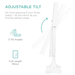 Best Choice Products 6-Tier Standing Mirror Lockable Storage Organizer Cabinet Armoire W/ Velvet Interior -Best Choice Products GUEST afa31c34 23a2 481f b2b4 3ea25cb84c01