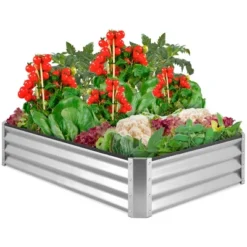 Best Choice Products 6x3x1ft Outdoor Metal Raised Garden Bed For Vegetables, Flowers, Herbs, Plants -Best Choice Products GUEST b167369a 2787 48a7 b89d 65b9649391b3