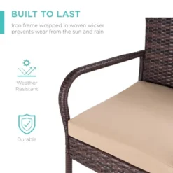 Best Choice Products Set Of 2 Wicker Bar Stools W/ Cushion, Footrests, Armrests For Patio, Pool, Deck 12 Best Choice Products Set Of 2 Wicker Bar Stools W/ Cushion, Footrests, Armrests For Patio, Pool, Deck -Best Choice Products GUEST b4bcd2f6 f754 4038 9981 7ce4feddbe8b