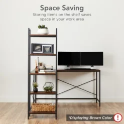 Best Choice Products L-Shaped Computer Corner Desk, Study Workstation W/ 5-Tier Open Storage Bookshelf -Best Choice Products GUEST b4be508b a988 4008 bed0 699b261311be