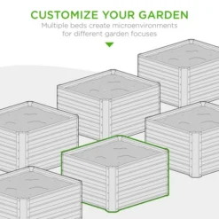 Best Choice Products 4x4x1.5ft Outdoor Metal Raised Garden Bed, Planter Box For Vegetables, Flowers, Herbs, Succulents -Best Choice Products GUEST b52c8b90 654d 462c bdac 1e4c7f3a9bd7
