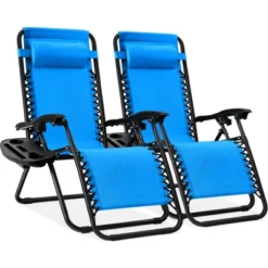 Best Choice Products Set Of 2 Zero Gravity Lounge Chair Recliners For Patio, Pool W/ Cup Holder Tray -Best Choice Products GUEST b575b35b 018e 4c19 af05 a499f064ffa1