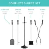 Best Choice Products 5-Piece Fireplace And Firepit Iron Tool Set W/ Tongs, Poker, Broom, Shovel, Stand 1 Best Choice Products 5-Piece Fireplace And Firepit Iron Tool Set W/ Tongs, Poker, Broom, Shovel, Stand -Best Choice Products GUEST b79e6a5d 9359 4f2c affd adc89d3ca7cf