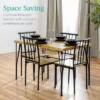 Best Choice Products 5-Piece Indoor Modern Metal Wood Rectangular Dining Table Furniture Set W/ 4 Chairs -Best Choice Products GUEST bdd7da1c e950 427a b0e4 f187b4daa1fc