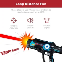 Best Choice Products Set Of 4 Laser Tag Blasters & Vests, Infrared Lazer Toy Set For Kids, Adults, Multiplayer Game -Best Choice Products GUEST be29e29c 51be 4bea ae01 44768e3d32cb