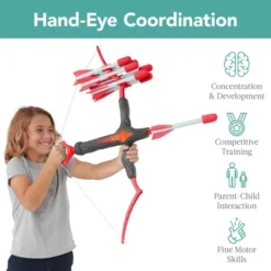 Best Choice Products Kids Bow & Arrow Set, Children's Play Archery Toy W/ Target Stand, 12 Arrows, Quiver 15 Best Choice Products Kids Bow & Arrow Set, Children's Play Archery Toy W/ Target Stand, 12 Arrows, Quiver -Best Choice Products GUEST bed56b25 0b89 48d8 8e21 9c1d666afb7c