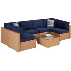 Best Choice Products 7-Piece Modular Outdoor Conversational Furniture Set, Wicker Sectional Sofas W/ Cover -Best Choice Products GUEST c08a105f 9577 46be 8c62 93263cc1918f